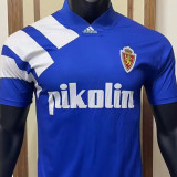 1992/93 Zaragoza Away Blue Retro Soccer Jersey