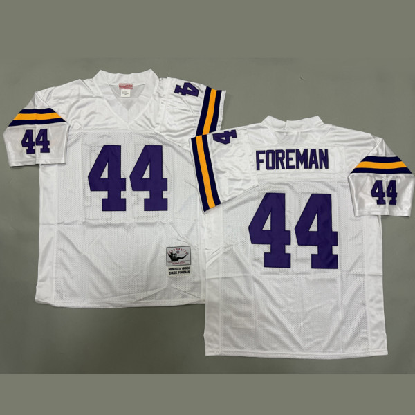 FOREMAN #44 Men's Minnesota Vikings Retro NFL Jersey 维京人