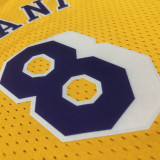 Lakers BRYANT #8 Retro Yellow NBA Girl Jersey