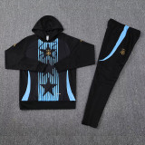 2025 Argentina Black Hoody Zipper Jacket Tracksuit