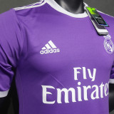 2016/17 RM Purple Away Retro Player Version Soccer Jersey  球员版