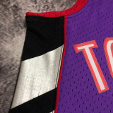 1999/00 Toronto Raptors CARTER #15 Purple Black Retro NBA Jerseys 热压