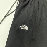 2025 TNF Black Pure Cotton Sports Trousers Zipper style