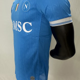 2025/26 Napoli Home Blue Player Version Soccer Jersey