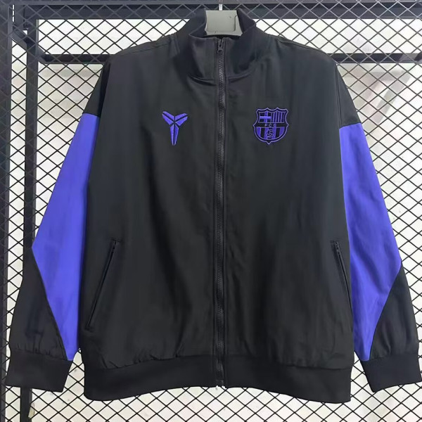 2026/27 BA Black Windbreaker 紫色在袖子上