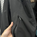 2025 Yonex Cotton Thickened Warm Black Outdoor Jacket #A804加棉冲锋衣