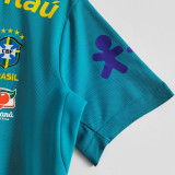 2021/22 Brazil Light Blue Soccer Jersey 圆领