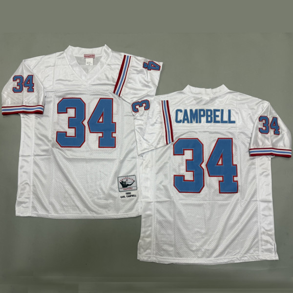 CAMPBELL #34 Men's Tennessee Titans Retro NFL Jersey  泰坦