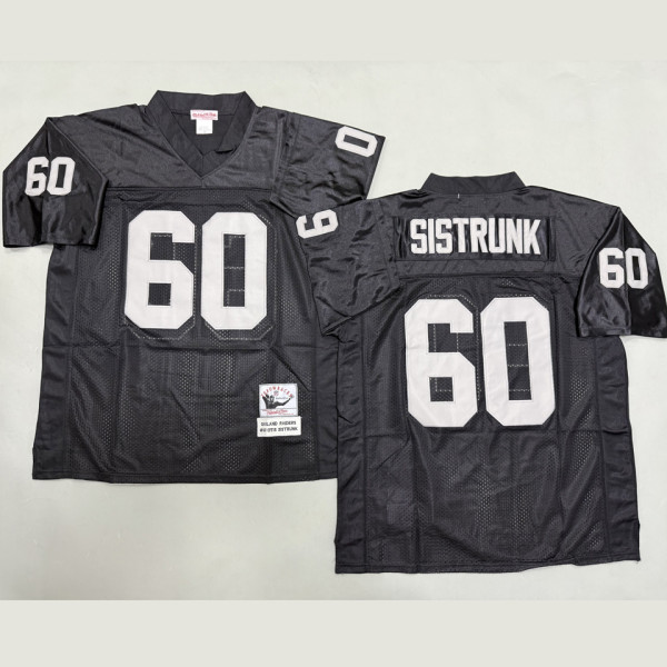 SISTRUNK #60 Men's Las Vegas Raiders Retro NFL Jersey 突袭者