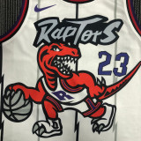 Toronto Raptors VANVLEET #23 Retro White NBA Jerseys