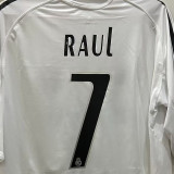 2005/06 RM White Home Retro Long Sleeve Soccer Jersey