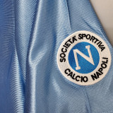 1990/91 Napoli Home Blue Retro Soccer Jersey