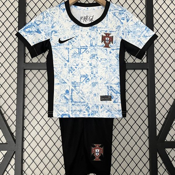 2024/25 Portugal Away White Kids Jersey