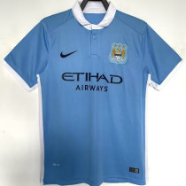 2015/16 Man City Home Blue Retro Soccer Jersey