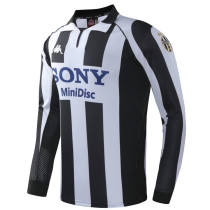 1997/98 JUV Home Retro Long Sleeve Soccer Jersey 带左胸前三色盾