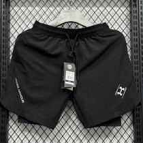 2025/26 UA Black Casual Double Layer Short Pants  A247 双层短裤