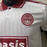 2025/26 AD x oasis #25 White Retro Style Player Version Soccer Jersey (Have No.25 带号码）
