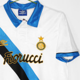 1994/95 In Milan Away White Retro Soccer Jersey