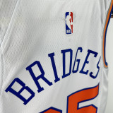 2025 NY Knicks BRIDGES  #25 White City Edition NBA Jerseys