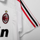 2007/08 AC Milan Away White Retro Soccer Jersey
