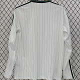 2025/26 LFC White Retro Style Fans Long Sleeve Soccer Jersey