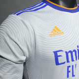 2021/22 RM Home White Player Version Long Sleeve Soccer Jersey