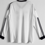 2012/13 RM Home White Retro Long Sleeve Soccer Jersey