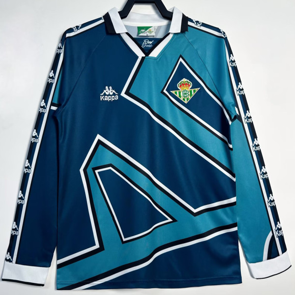 1995/97 R BTS Away Blue Retro Long Sleeve Soccer Jersey