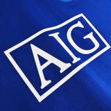 2007/08 M Utd Blue GK Retro Soccer Jersey