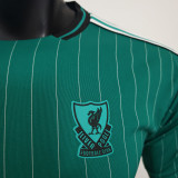 2025/26 LFC Green Retro Style Player Version Soccer Jersey