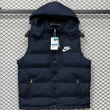 2026/27 NK Royal Blue Cotton Vest Jacket J5503 宝蓝色带帽