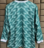 1990 Germany Away Green Retro Long Sleeve Soccer Jersey