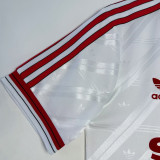 1986-1988 M Utd Away White Retro Soccer Jersey