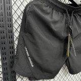 2025/26 UA Black Casual Double Layer Short Pants  A247 双层短裤