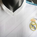 2017/18 RM Home White Retro Player Version Long Sleeve Jersey 球员版带胸前章