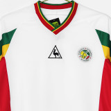 2002 Senegal Away White Retro Soccer Jersey