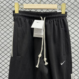 2025 Nk~ Black Pure Cotton Sports Trousers Zipper style