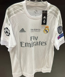 2015/16 RM White Home Retro Player Version Soccer Jersey 球员版