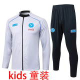 2025/26 Napoli White Kids Jacket Tracksuit