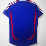 2006 France Home Blue Retro Soccer Jersey
