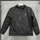 2025 ARC-TERYX Velvet Thickened warm Black Outdoor Jackets #F5加绒冲锋衣
