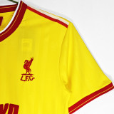 1985-1986 LFC  Third Away Yellow Retro Soccer Jersey