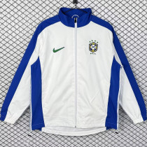 1998 Brazil Away White Retro Windbreaker