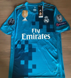 2017/18 RM 3rd Retro Long Sleeve Fans Soccer Jersey (Have All Patch 2017+12 全臂章)