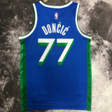 Mavericks DONCIC #77  Blue City Edition NBA Jerseys