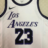 Lakers JAMES #23 White City Edition NBA Jerseys