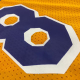 BRYANT # 8 Lakers Yellow Mitchell Ness Retro Jerseys