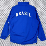 1998 Brazil Away Blue Retro Windbreaker