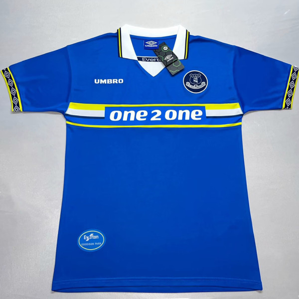 1997/99 Everton Home Blue Retro Soccer Jersey