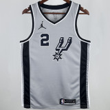 2021 Spurs LEONARD #2 Grey NBA Jerseys
